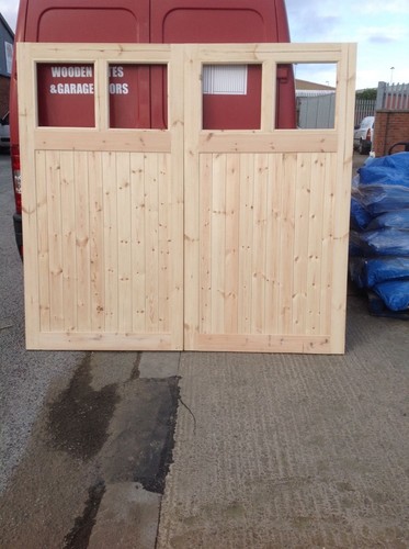 Wooden garage doors high - garage, 7
